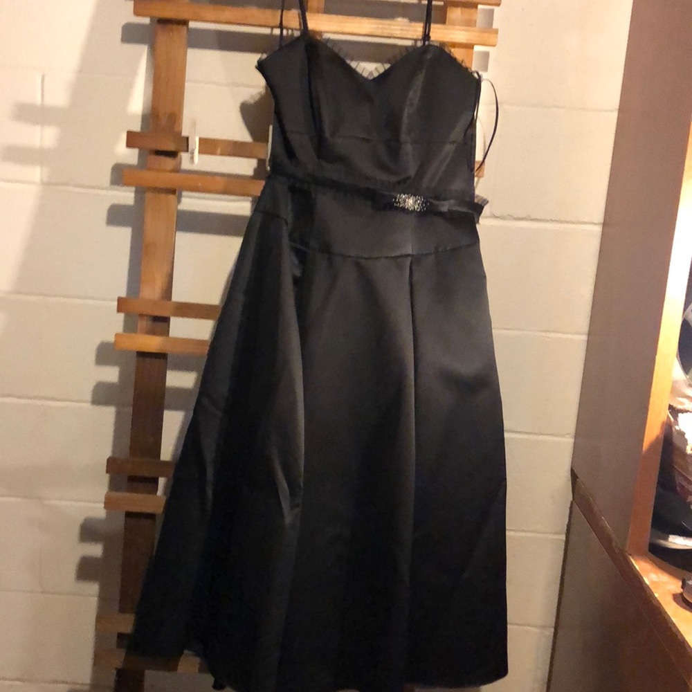 Black formal full length dress size 12